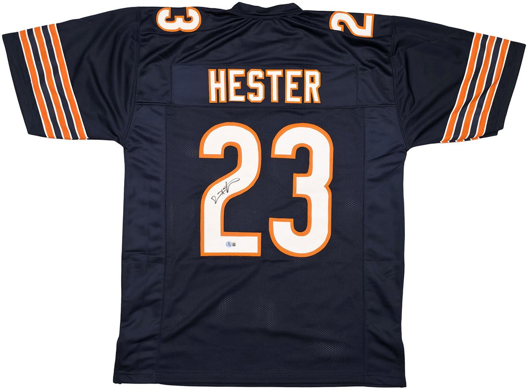Chicago Bears Devin Hester Signed Blue Jersey Beckett BAS