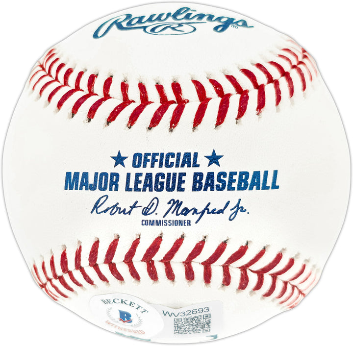 Rickey Henderson Signed MLB Baseball Athletics Beckett Witness