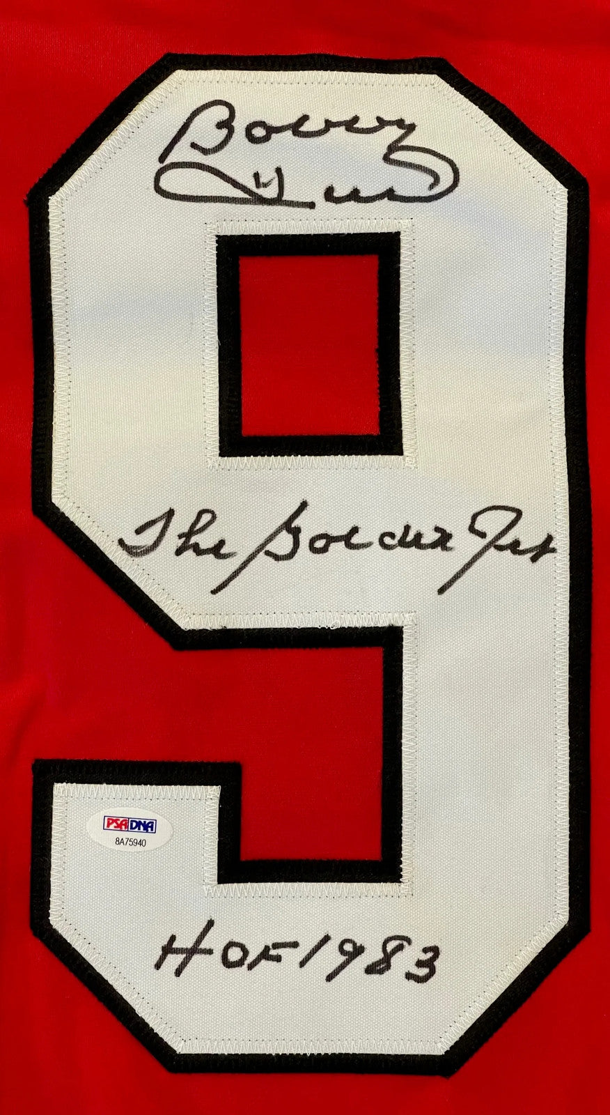 Bobby Hull Autographed Chicago Blackhawks Red XL Jersey (PSA)