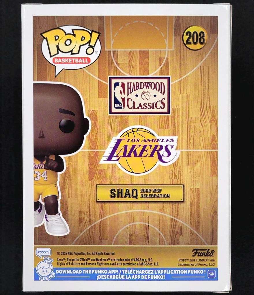 Shaquille O'Neal Shaq signed Lakers 2002 WCF Celebration Funko Pop! 209 auto PSA