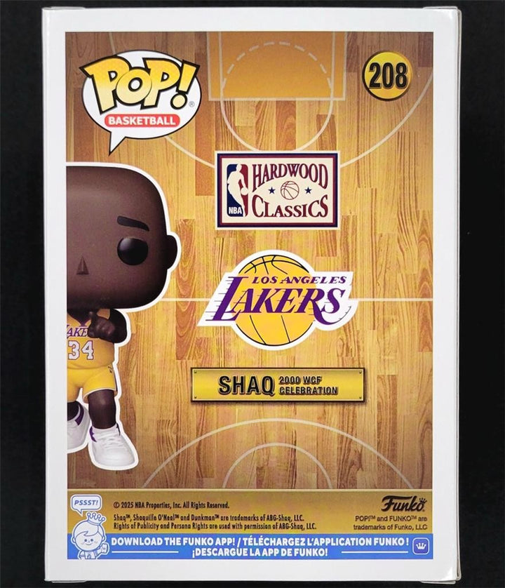 Shaquille O'Neal Shaq signed Lakers 2002 WCF Celebration Funko Pop! 209 auto PSA