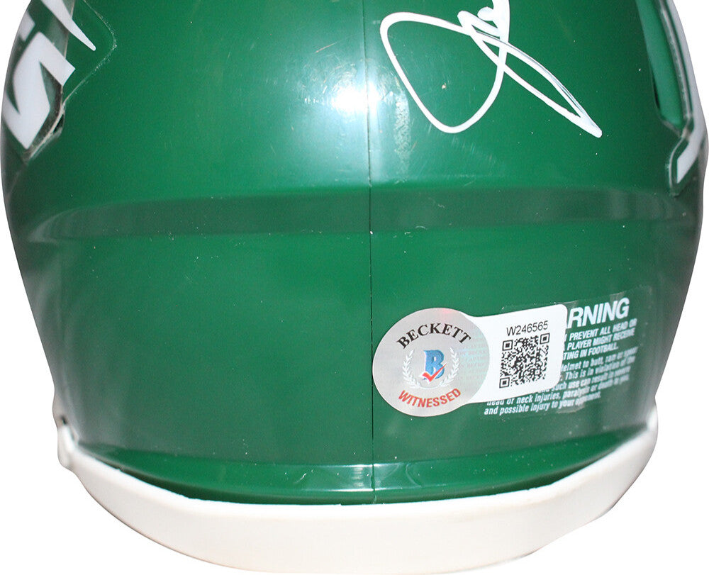 Joe Klecko Autographed New York Jets Mini Helmet Spd TB Beckett 40873