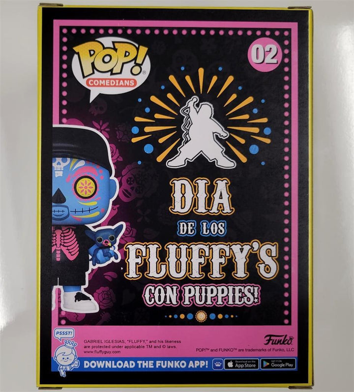 Gabriel Iglesias signed Black Light Funko Pop green autograph ~ Beckett BAS Holo