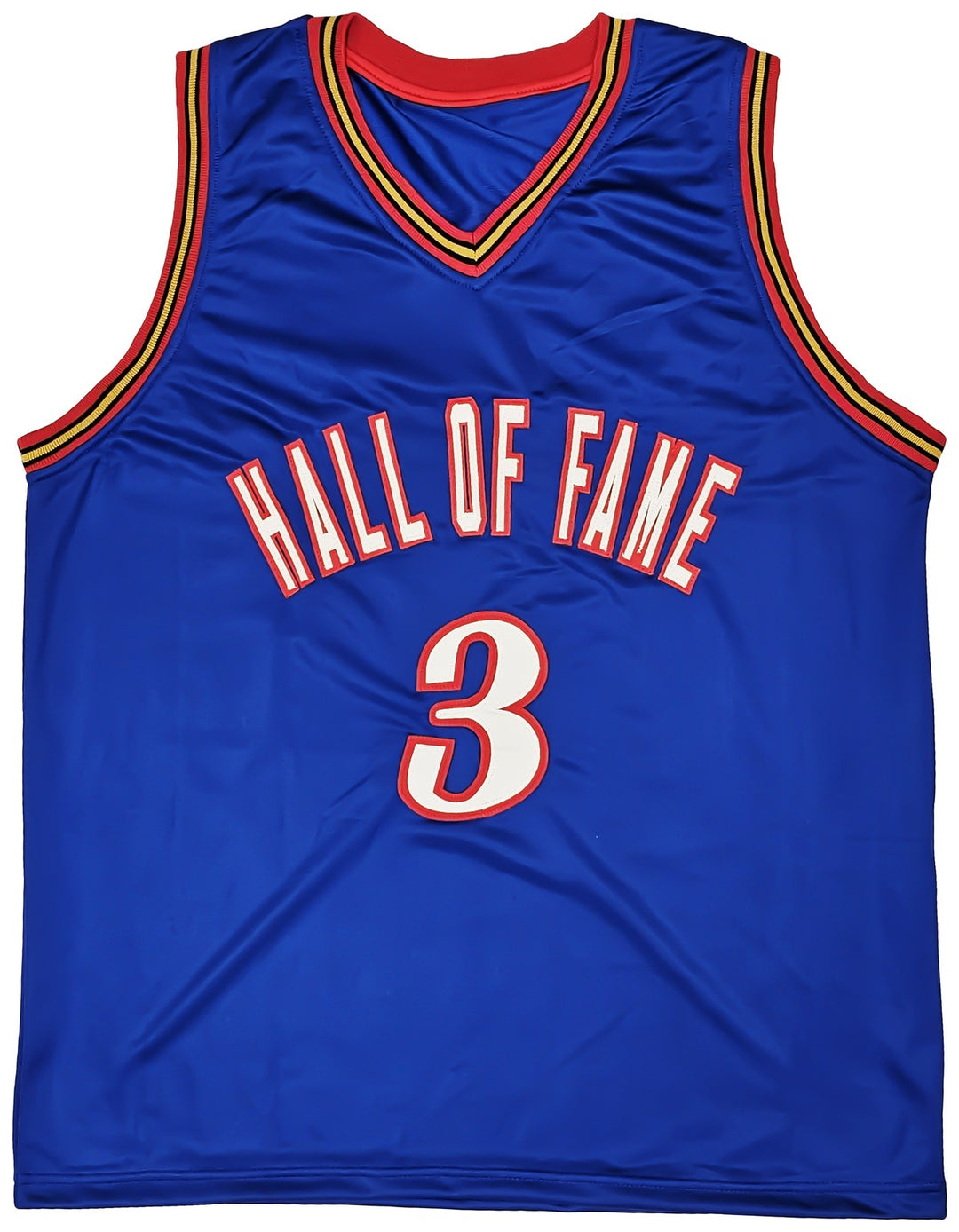 Philadelphia 76ers Allen Iverson Signed Blue Jersey Beckett Witness