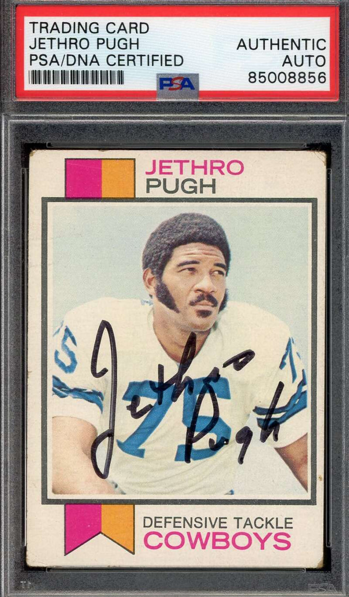 Jethro Pugh PSA DNA Signed 1973 Topps Rookie Autograph