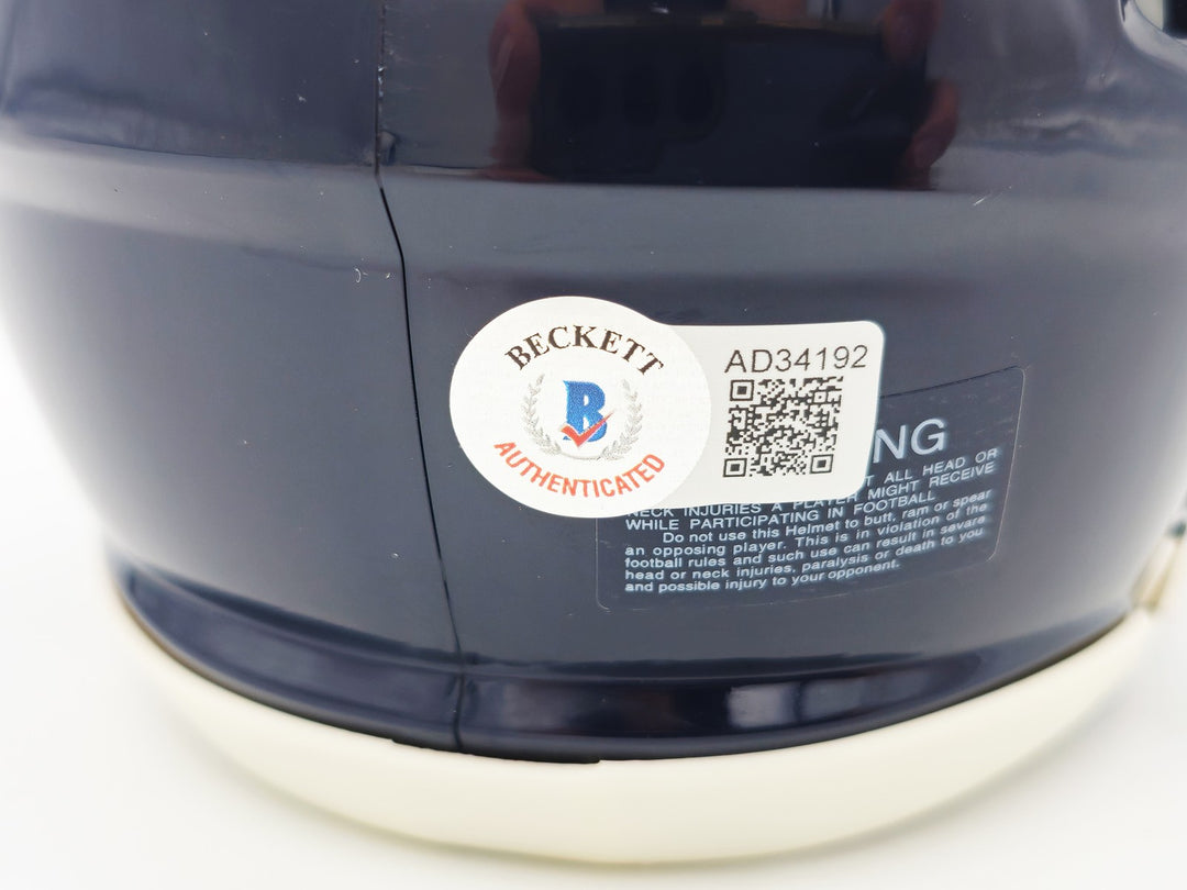 Chevy Chase Auto Bears Blue Speed Mini Helmet Christmas Vacation Logo Beckett