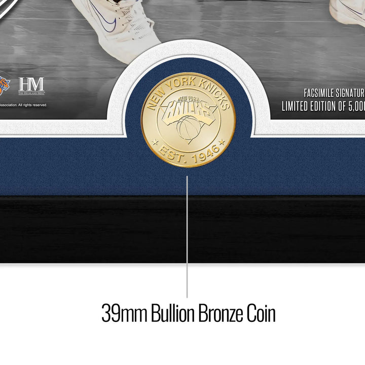 Jalen Brunson New York Knicks Bronze Coin Photo Mint