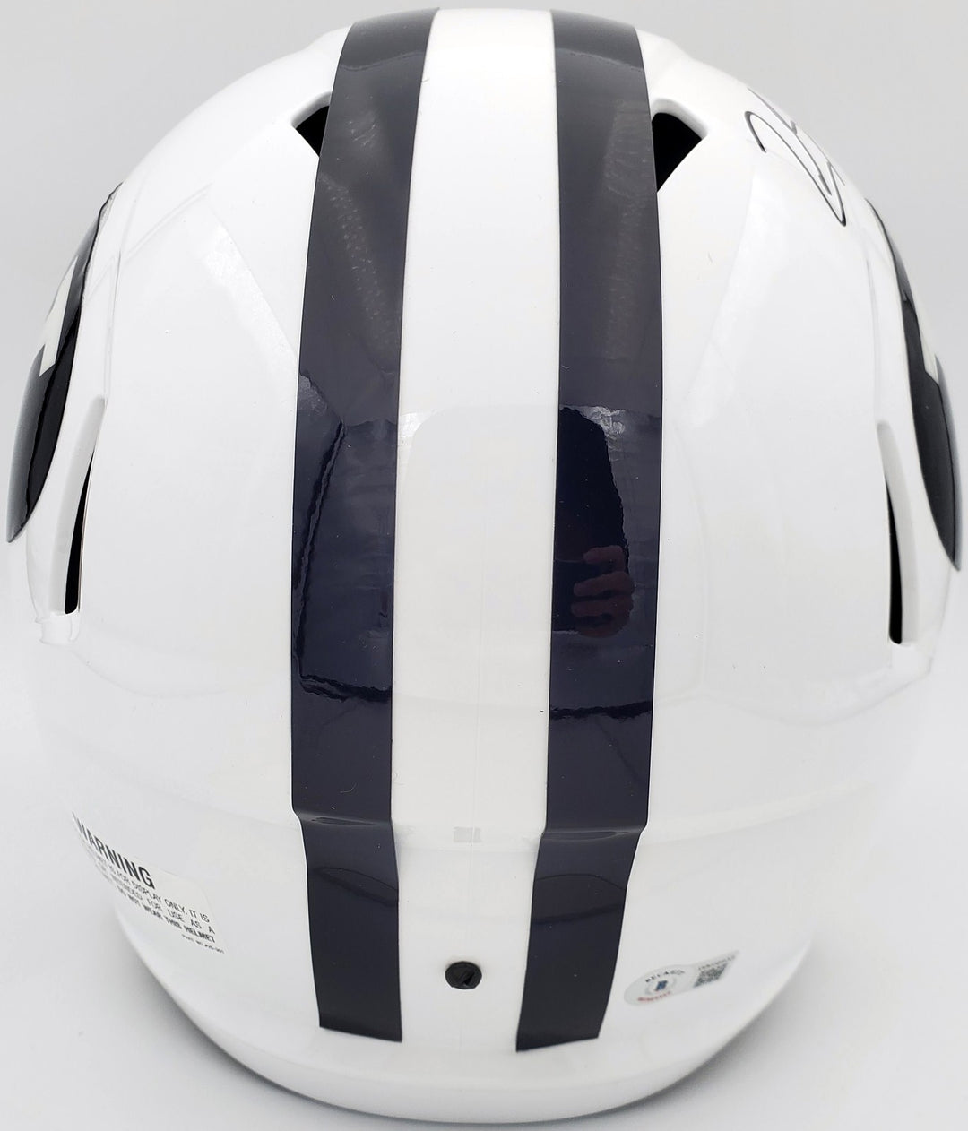 Zach Wilson Signed BYU Cougars White Full Size Replica Speed Helmet Beckett BAS