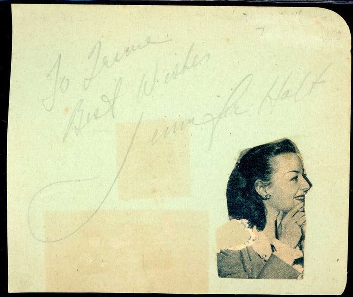 Edward Arnold Jennifer Holt JSA Coa Signed Album Page Autograph