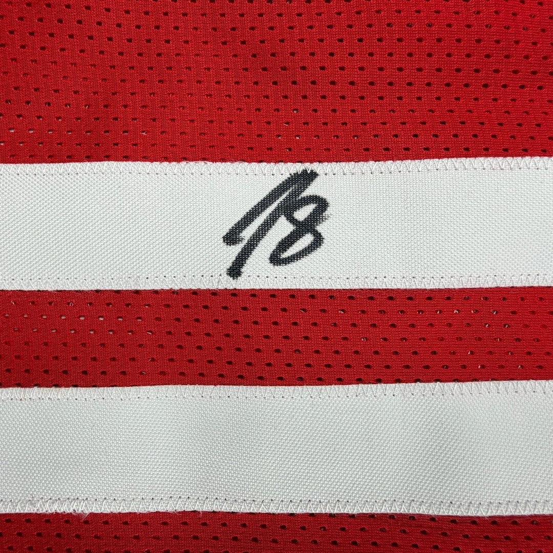 Framed Autographed/Signed Jabari Smith Jr. 35x39 Houston Jersey Tristar COA