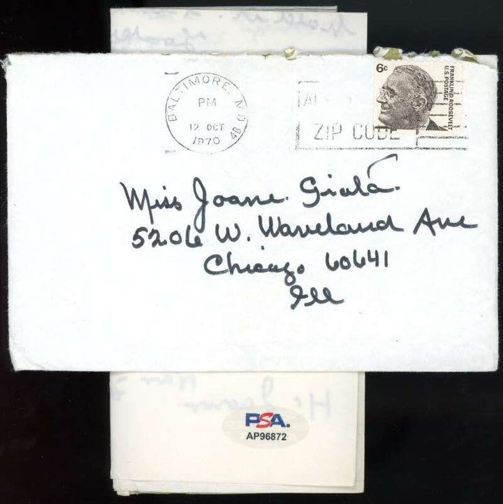 Rube Marquard PSA DNA Signed 1970 Personal Letter His Baseball Predictions Auto