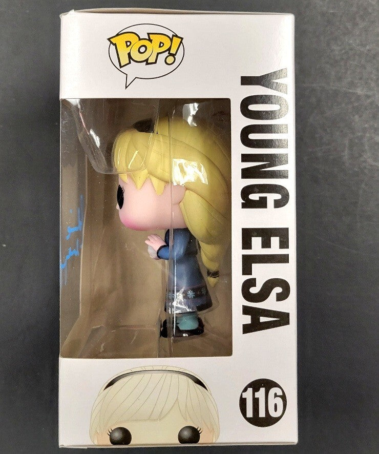 Idina Menzel signed Disney Frozen Young Elsa Funko Pop! autograph ~ PSA/DNA COA