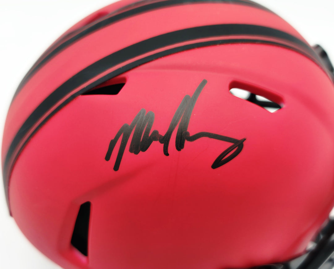 Mike Singletary Signed 49ers Rave Red Speed Mini Helmet Beckett Witness