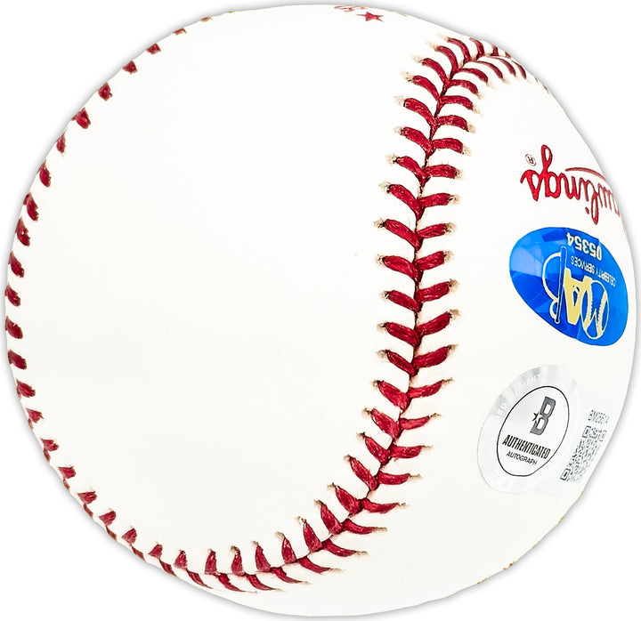 Chris Chambliss Autographed 1978 WS Baseball Yankees ALCS HR Beckett BM25614