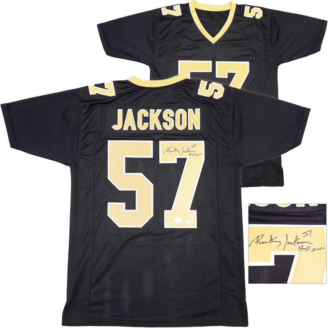 New Orleans Saints Rickey Jackson Signed Black Jersey "HOF 2010" Beckett
