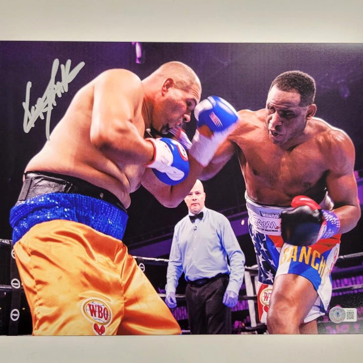 Frank Sanchez signed 11x14 photo #5 boxing autograph (B) ~ Beckett BAS