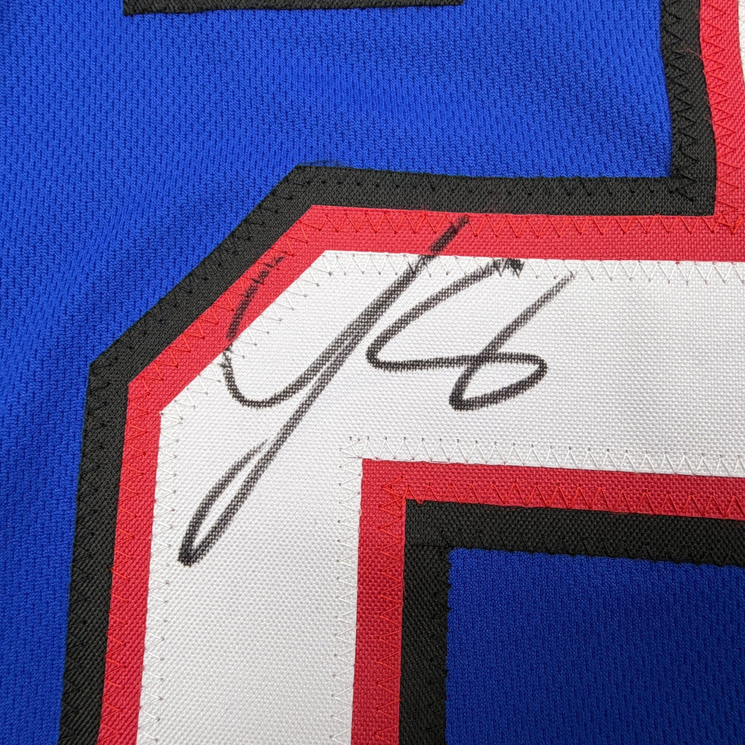 Autographed/Signed LeSean McCoy Buffalo Blue Football Jersey JSA COA
