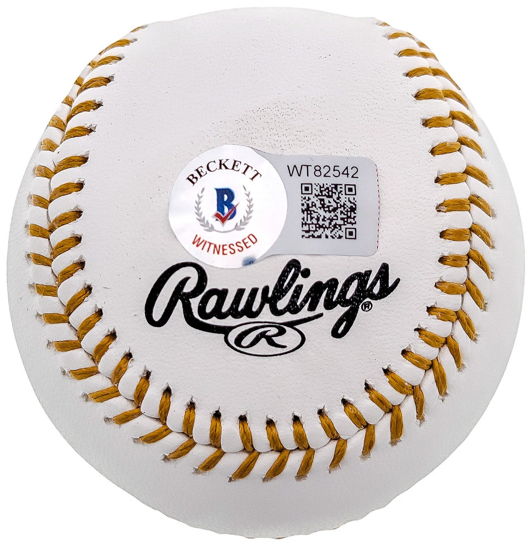 Andre Dawson Auto OMLB Gold Glove Logo Baseball Montreal Expos 8x GG Beckett