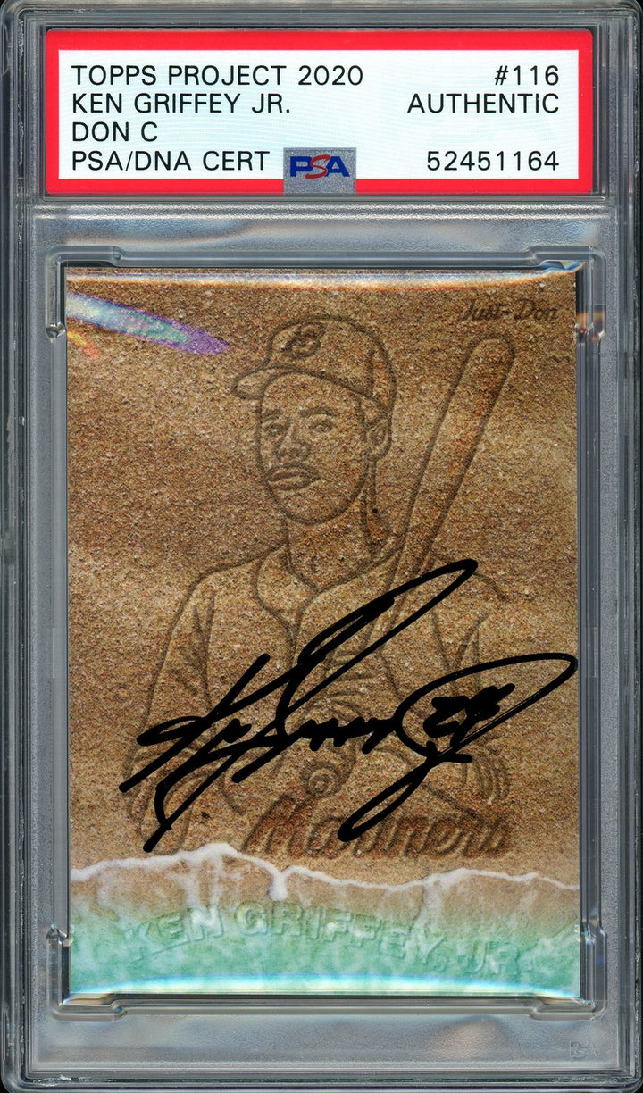 Ken Griffey Jr. Auto Topps Project 2020 Don C Card 116 Mariners 24 #1/1 PSA/DNA