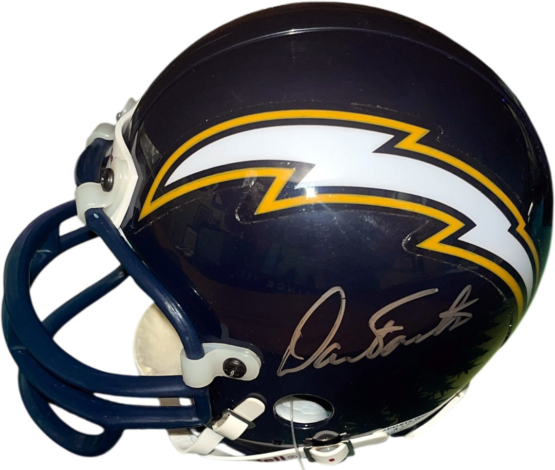 Dan Fouts signed San Diego Chargers NFL Riddell TB Mini Helmet -Sports World COA