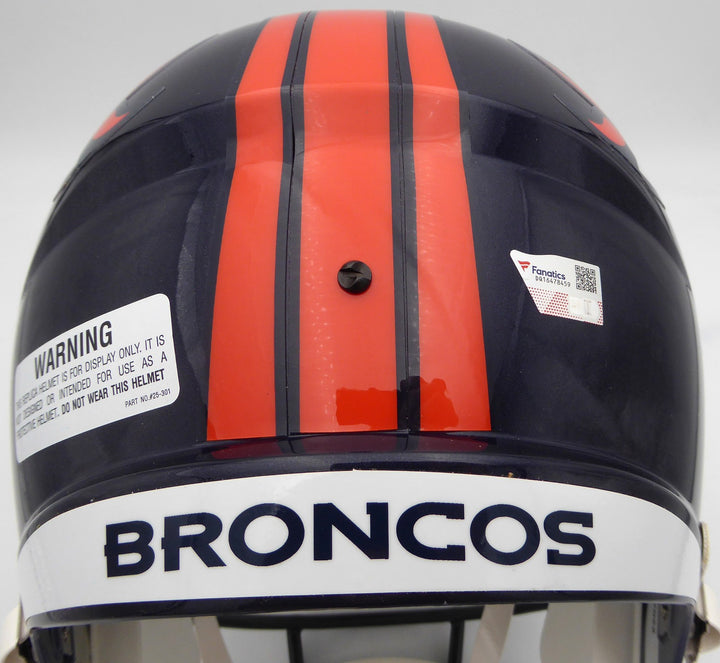 Russell Wilson Auto Signed Blue Full Size Replica Helmet Broncos Fanatics Holo