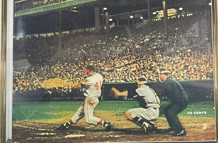 Sports Illustrated Magazine First Issue 1954 Framed 15x19 Eddie Mathews Gem Mint