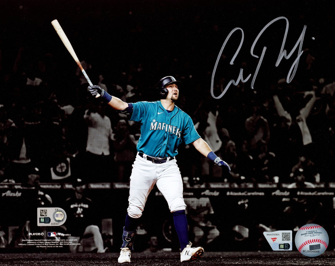 Cal Raleigh Signed Mariners Drought-Ending Walk-Off HR 8x10 Photo Fanatics MLB