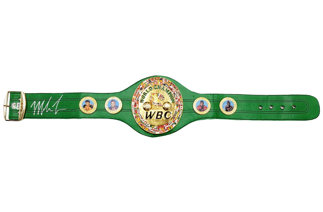 Mike Tyson Autographed Signed Green WBC World Championship Belt Beckett Wit