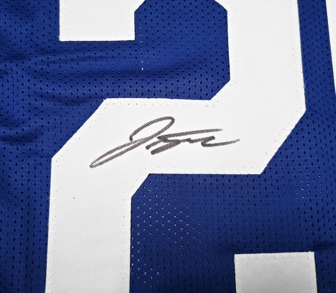 Indianapolis Colts Jonathan Taylor Autographed Blue Jersey Beckett Witness