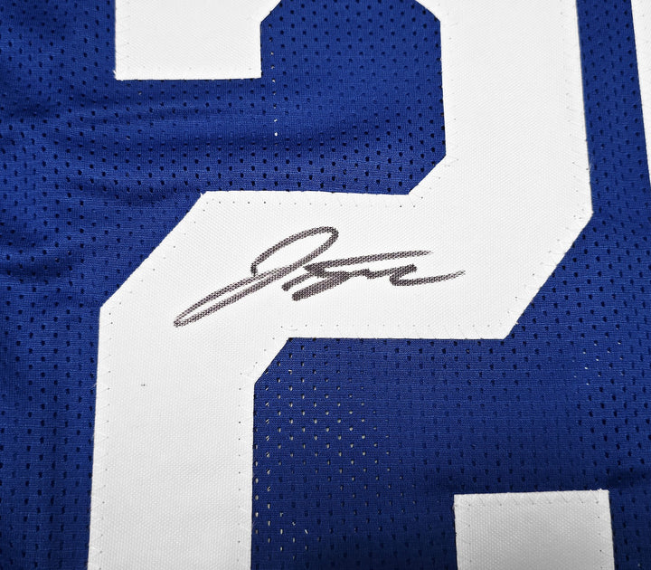Indianapolis Colts Jonathan Taylor Autographed Blue Jersey Beckett Witness