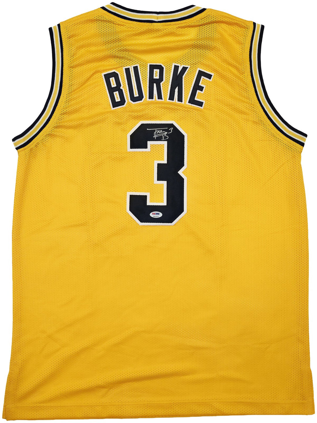 Michigan Wolverines Trey Burke Autographed Yellow Jersey PSA/DNA