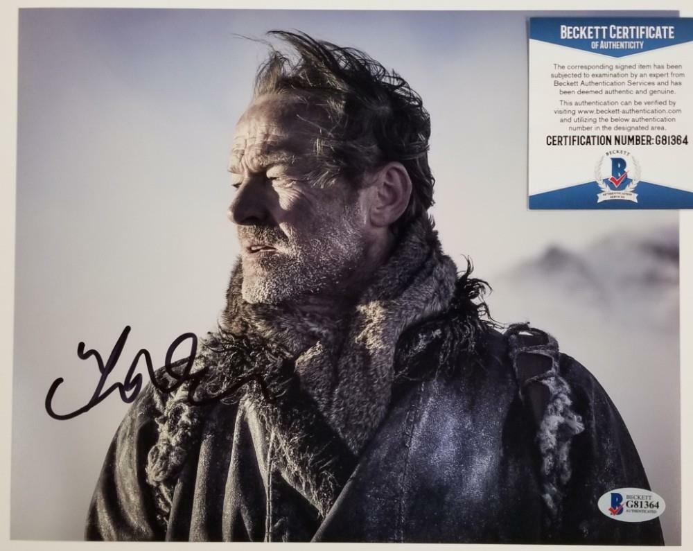 IAIN GLEN Signed Game of Thrones 8x10 Photo Jorah Mormont (B) ~ Beckett BAS COA