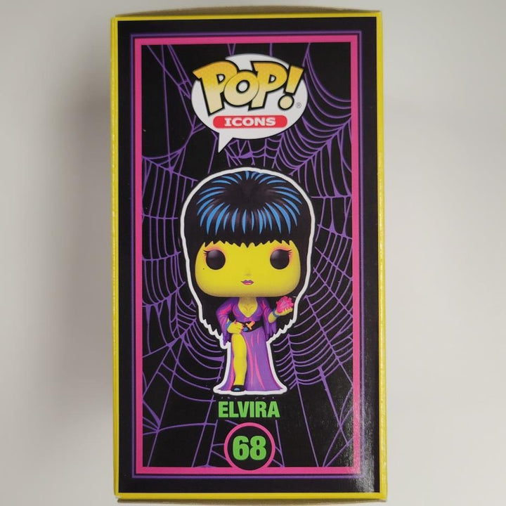 Elvira signed "Yours Cruelly" Black Light Funko Pop autograph O ~ BAS Holo