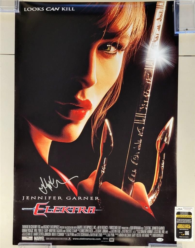 Jennifer Garner signed Elektra 24x36 Movie Poster Photo autograph ~ JSA