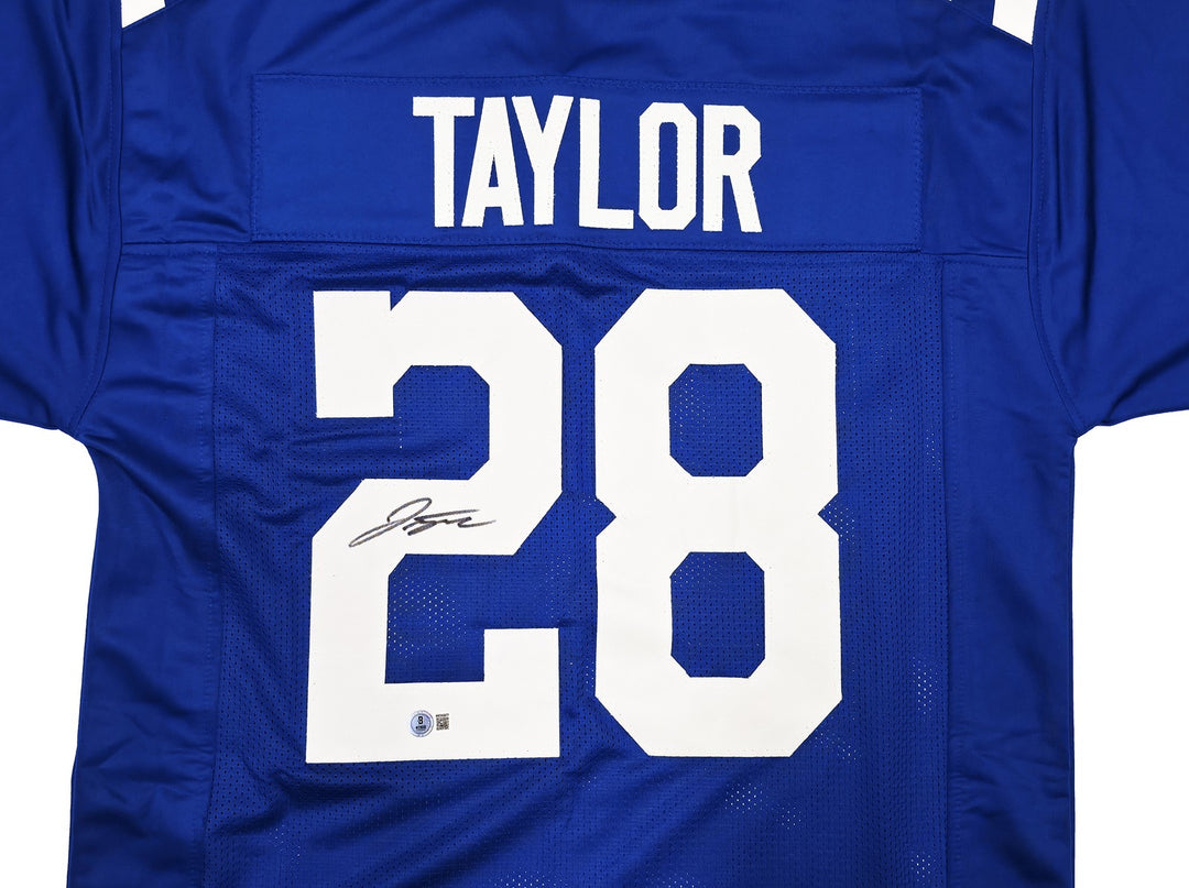 Indianapolis Colts Jonathan Taylor Autographed Blue Jersey Beckett Witness