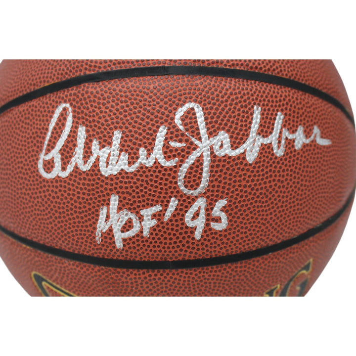 Kareem Abdul-Jabbar Aurographed Los Angeles Lakers Basketball HOF Beckett 47389