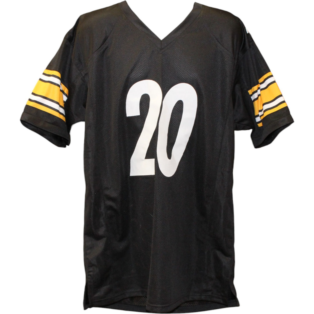 Kaleb Johnson Autographed Pro Style Black Sz XL Jersey Beckett Witness 51676