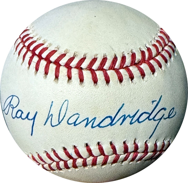 Ray Dandridge signed ROAL Rawlings Official American League Baseball tone - COA