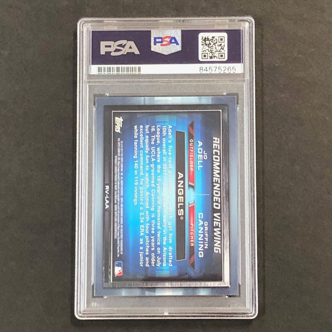 2017 Bowman Chrome #RV-LAA Jo Adell Signed Card PSA Slabbed Auto Angels
