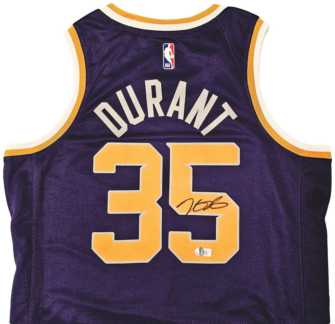Phoenix Suns Kevin Durant Signed Purple Nike Icon Edition Jersey Size 48 Beckett