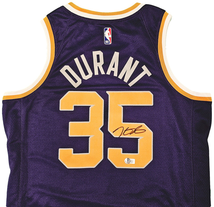 Phoenix Suns Kevin Durant Signed Purple Nike Icon Edition Jersey Size 48 Beckett