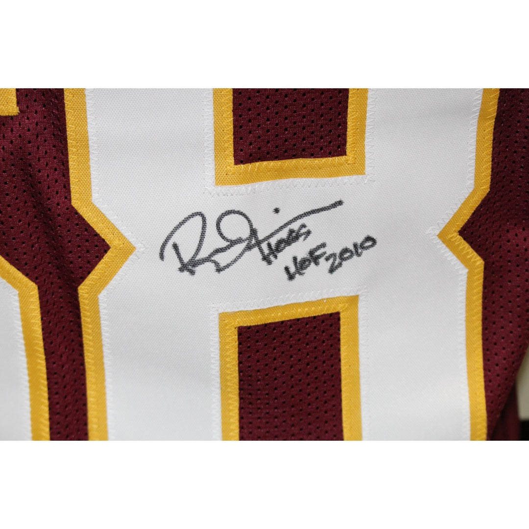 Russ Grimm Autographed Pro Style XL Red Jersey HOF Beckett Witness 54289