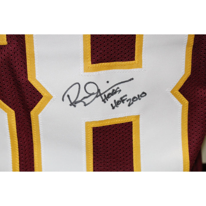 Russ Grimm Autographed Pro Style XL Red Jersey HOF Beckett Witness 54289