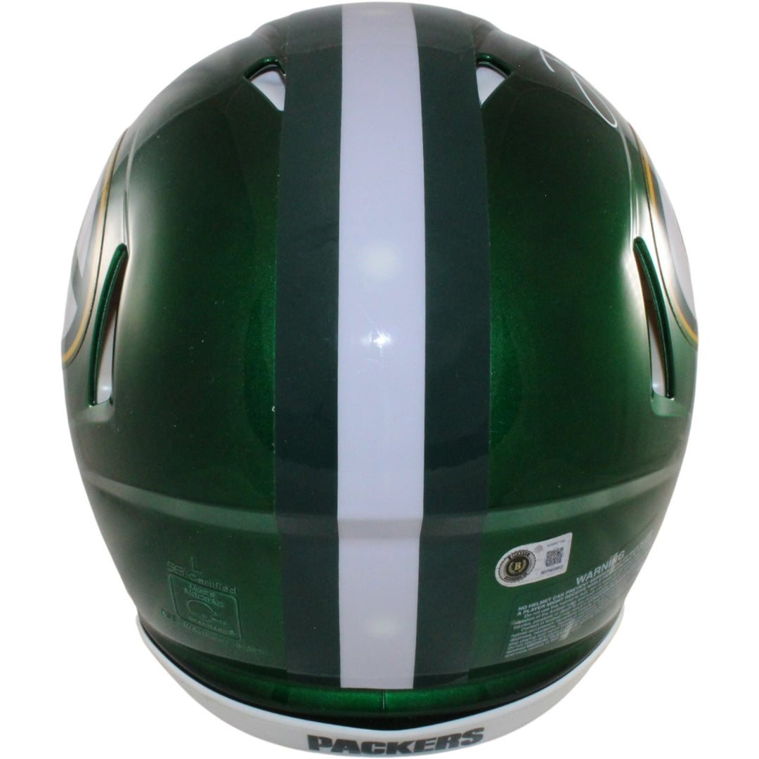 Jordan Love Autographed Green Bay Packers Pro Flash Helmet Beckett Witness 57146
