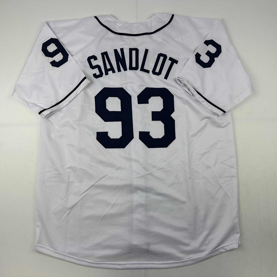 Autographed/Signed The Sandlot Movie 6x Cast Member Sigs Jersey Beckett COA