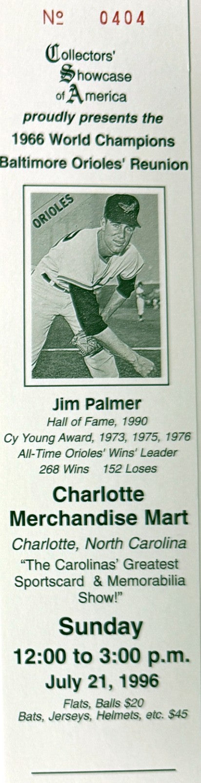 Jim Palmer signed Baltimore Orioles MLB 8x10 Photo minor dings Framed- COA (HOF)