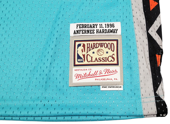 Magic Penny Hardaway Auto Teal Mitchell Ness 1996 ASG HWC Swingman Jersey L PSA