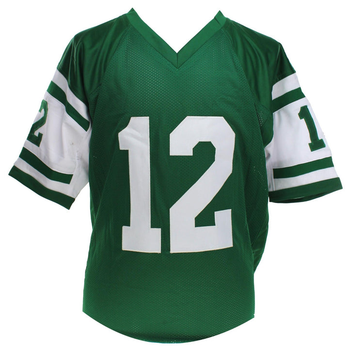 Joe Namath Autographed New York Jets Green Jersey BAS COA Signed Broadway