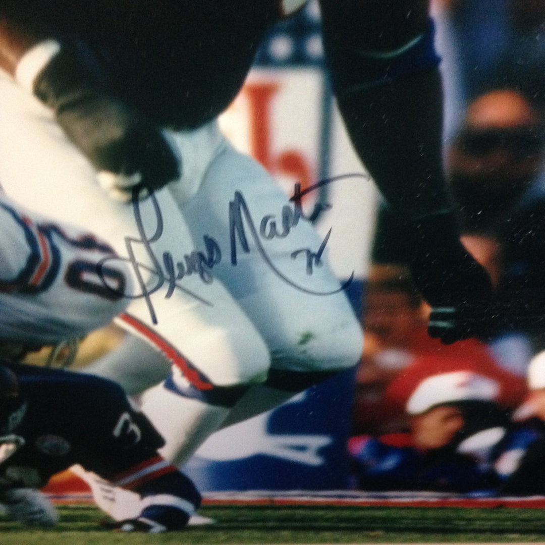 Lawrence Taylor Carson Martin NY Giants signed Sb XXI Framed 16x20 Photo Steiner