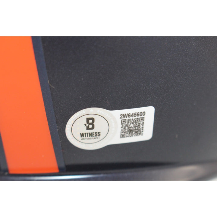 Shannon Sharpe Autographed Denver Broncos F/S TB Helmet Beckett Witness 51163